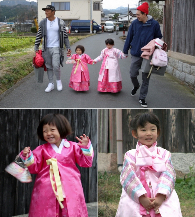 【フォト】秋山成勲の娘が韓服姿で新年のあいさつ