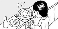 ふきんの汚れを取るには