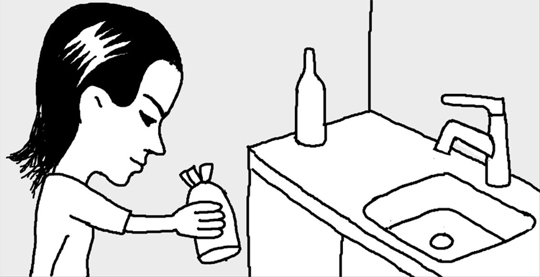 大根でシンクをきれいに