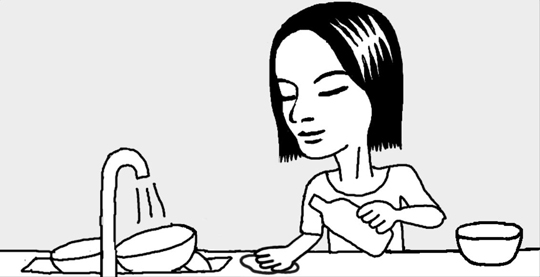 オレンジの皮と焼酎で台所掃除