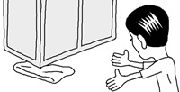 重い家具を動かすときは