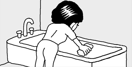 浴槽の頑固な汚れは