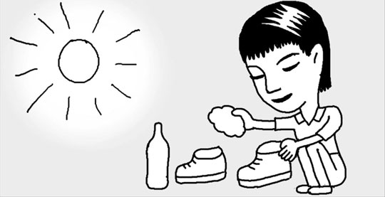 靴のにおいが気になるときは