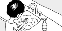 洗剤の泡を減らすには