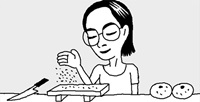 まな板に染み付いたにおいは