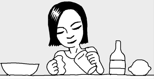 緑茶で黄ばんだ湯飲みは