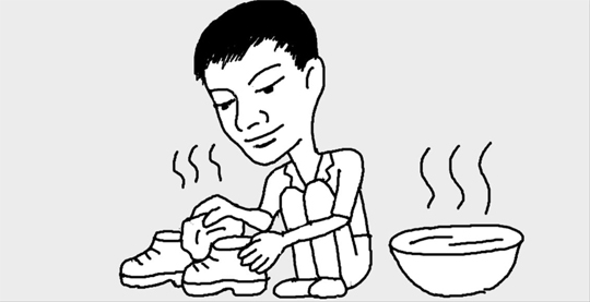 新しい靴がきついときは