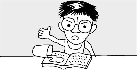 ぬれてしわくちゃになった本は
