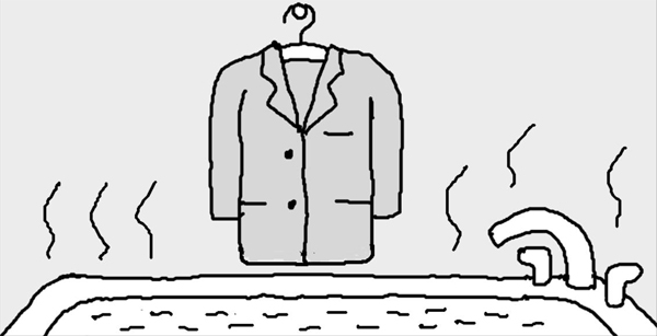 スーツがしわになったら