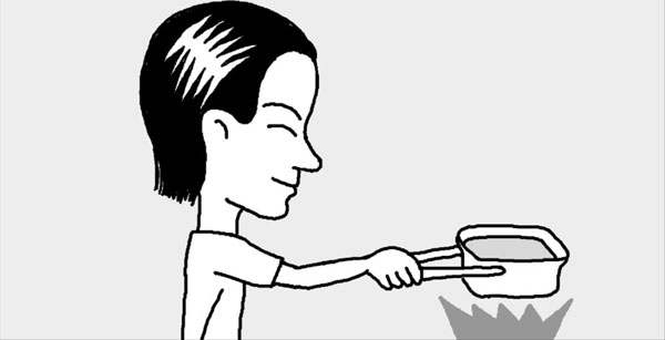 缶詰入りのハムがなかなか出ないときは