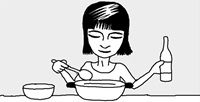 麺をゆでるときは