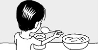 キャベツやレタスの葉を洗うときは