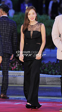 【フォト】ファン・ボラはチラリ透けドレス=釜山映画祭