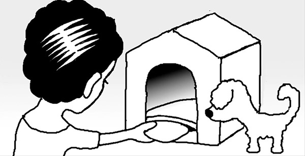 犬小屋などのにおいをなくすには