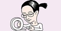 透明なテープを使うときは