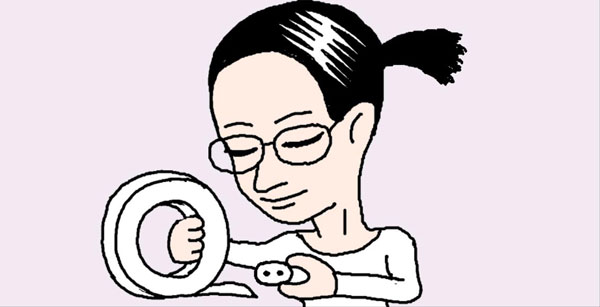 透明なテープを使うときは