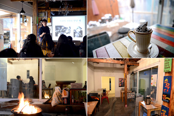 さまざまな体験プログラムがいっぱいのカフェ「文化商会ダダム」。