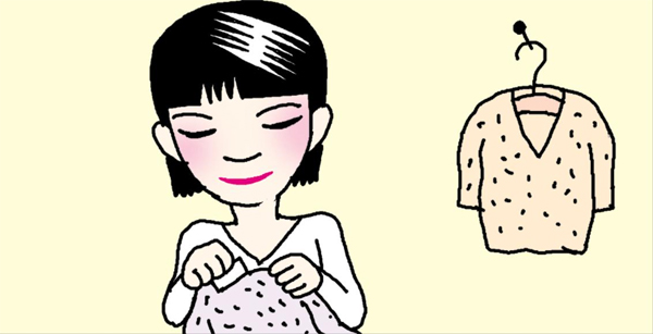 セーターの毛玉を取るには