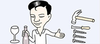 ワインオープナーがない時は
