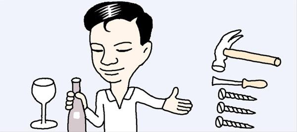 ワインオープナーがない時は