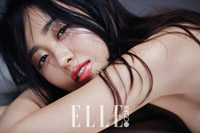 【フォト】キム・ミンジョンの魅惑的な赤いリップ=「ELLE」