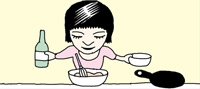 てんぷらの衣には焼酎を