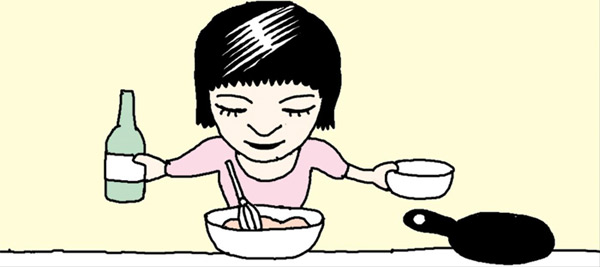てんぷらの衣には焼酎を