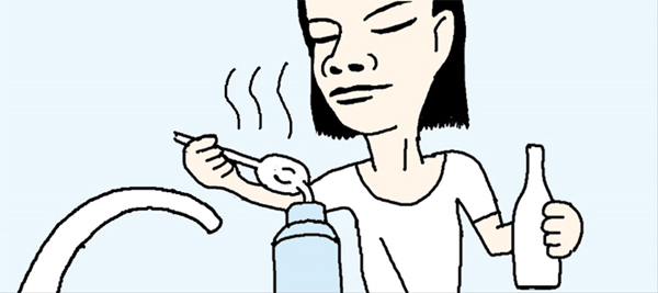 保温ボトルに付いたにおいを取るには