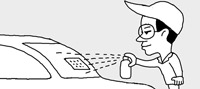 駐車ステッカーをはがしやすくするには