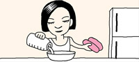 硬くなったハムを柔らかくするには
