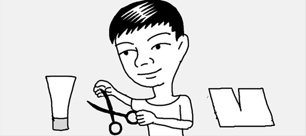 ハサミの刃がベタつく時は