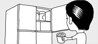 冷蔵庫のにおいを抑えるには