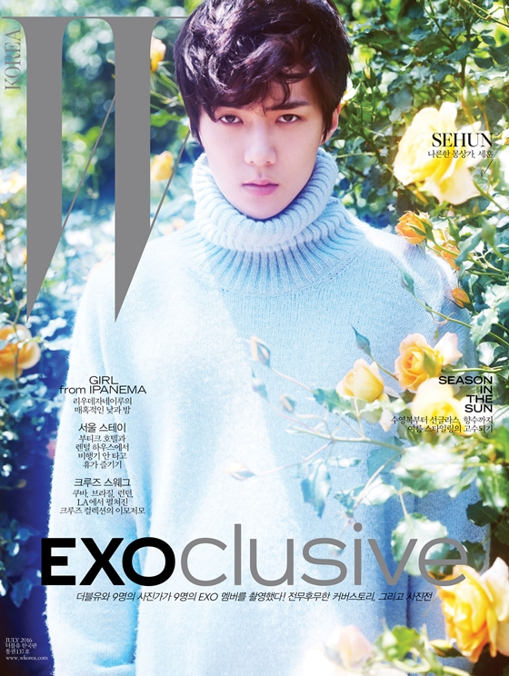 EXO、9種類のカバー写真公開＝「W KOREA」