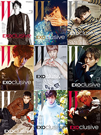 EXO、9種類のカバー写真公開=「W KOREA」