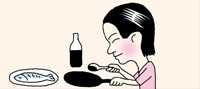 魚を焼いたフライパンのにおいには