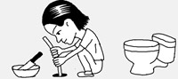 トイレやユニットバスの排水口が詰まった時は