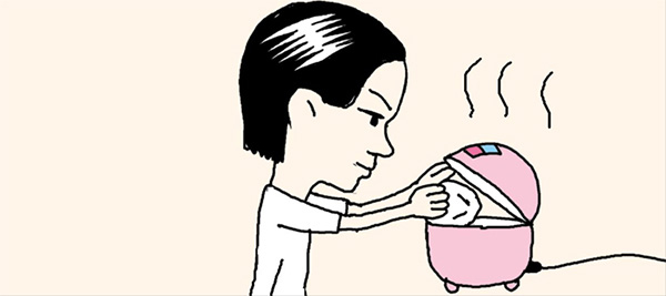 ご飯を炊く時にゆで卵も