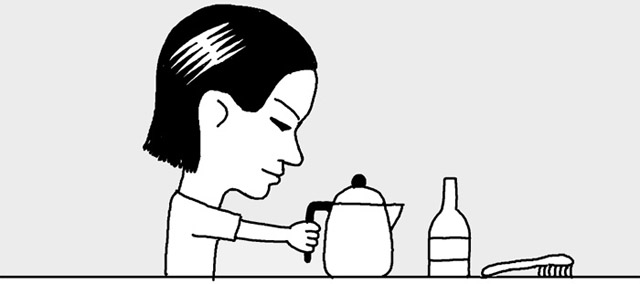 ポットのコーヒー渋を取るには