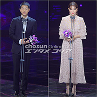 【フォト】演技賞シン・ミナ&ソン・ジュンギ