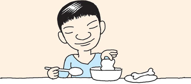 スープに浮いた油を取るには