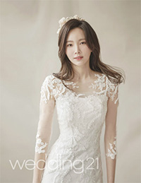 【フォト】ユン・ジュヒが秋の新婦に変身=「wedding21」