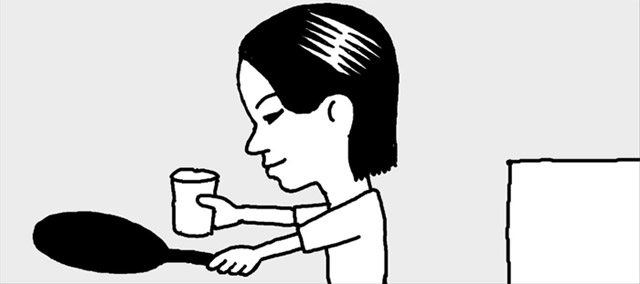 炒め物をフライパンで温め直す時は