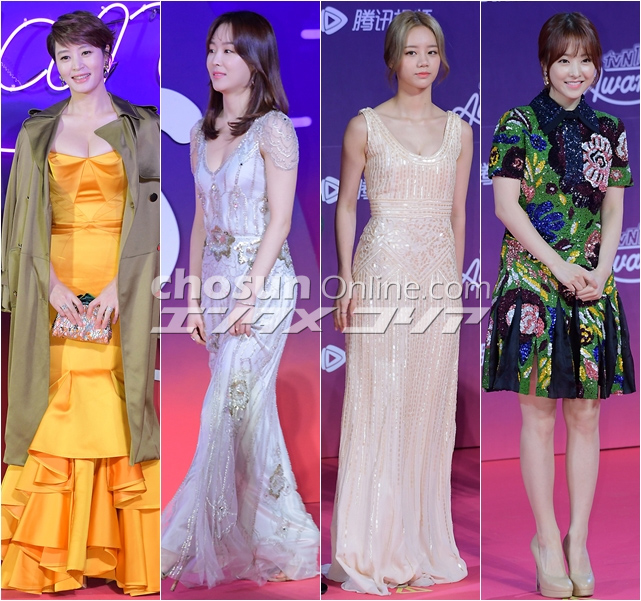 セレブファッション：レッドカーペット上の「女神」たち＝「tvN 10 Awards」