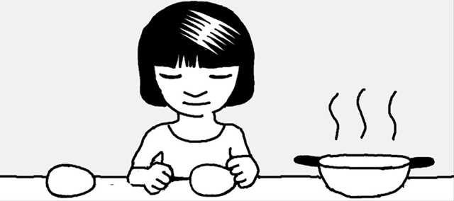 卵が割れないようにゆでるには