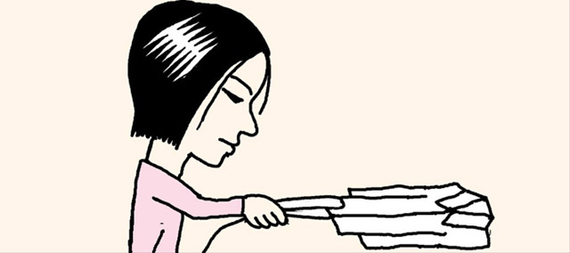 シャツの袖・ボタンの間のしわには