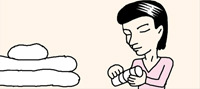 布団・衣類に付いた髪の毛を取るには