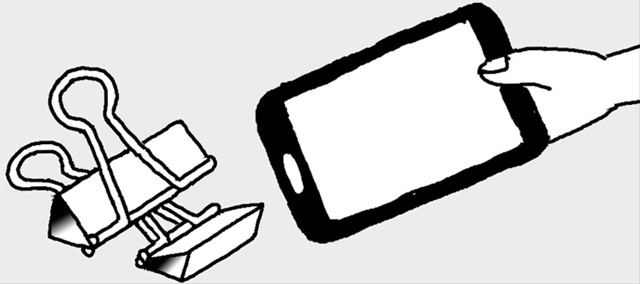 簡易スマホスタンドの作り方