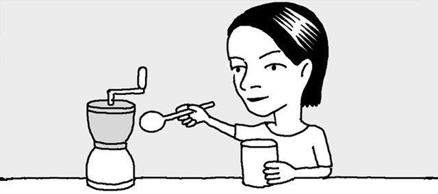 コーヒーミルをきれいにするには