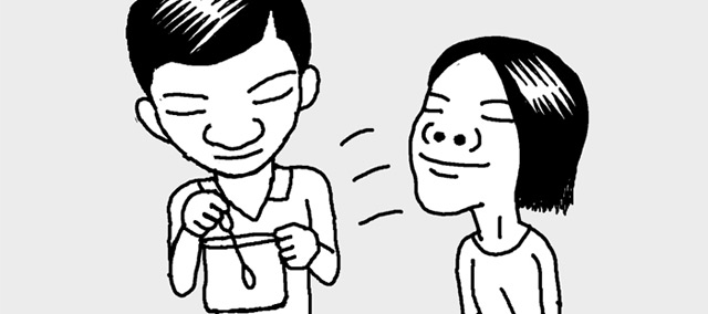 綿棒で「携帯用香水」