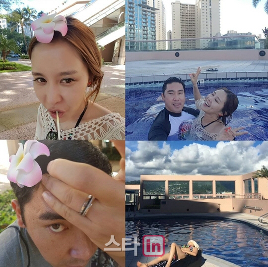 朴竜根＆Roo’raチェ・リナ、ハワイ新婚旅行の写真公開